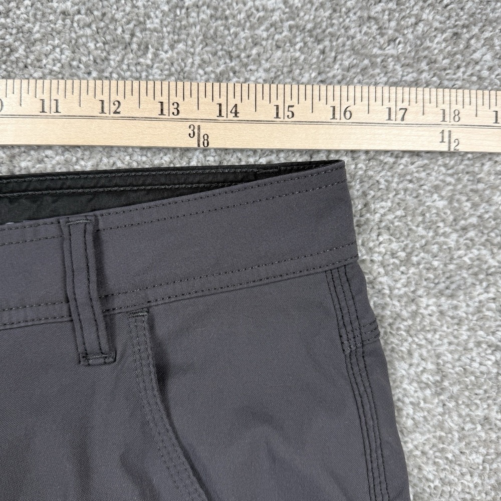 prAna Stretch Zion Belted Cargo Shorts Gray Mens 32x12 Hiking Outdoor Trail - Picture 3 of 12